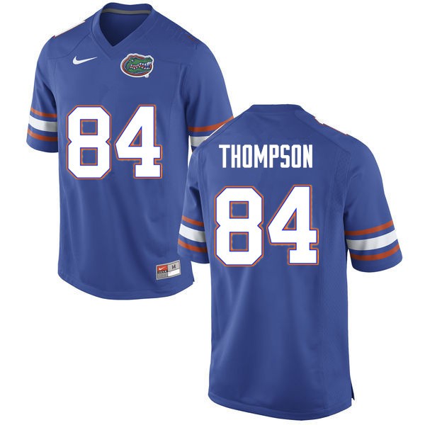 Men #84 Trey Thompson Florida Gators College Football Jerseys Blue